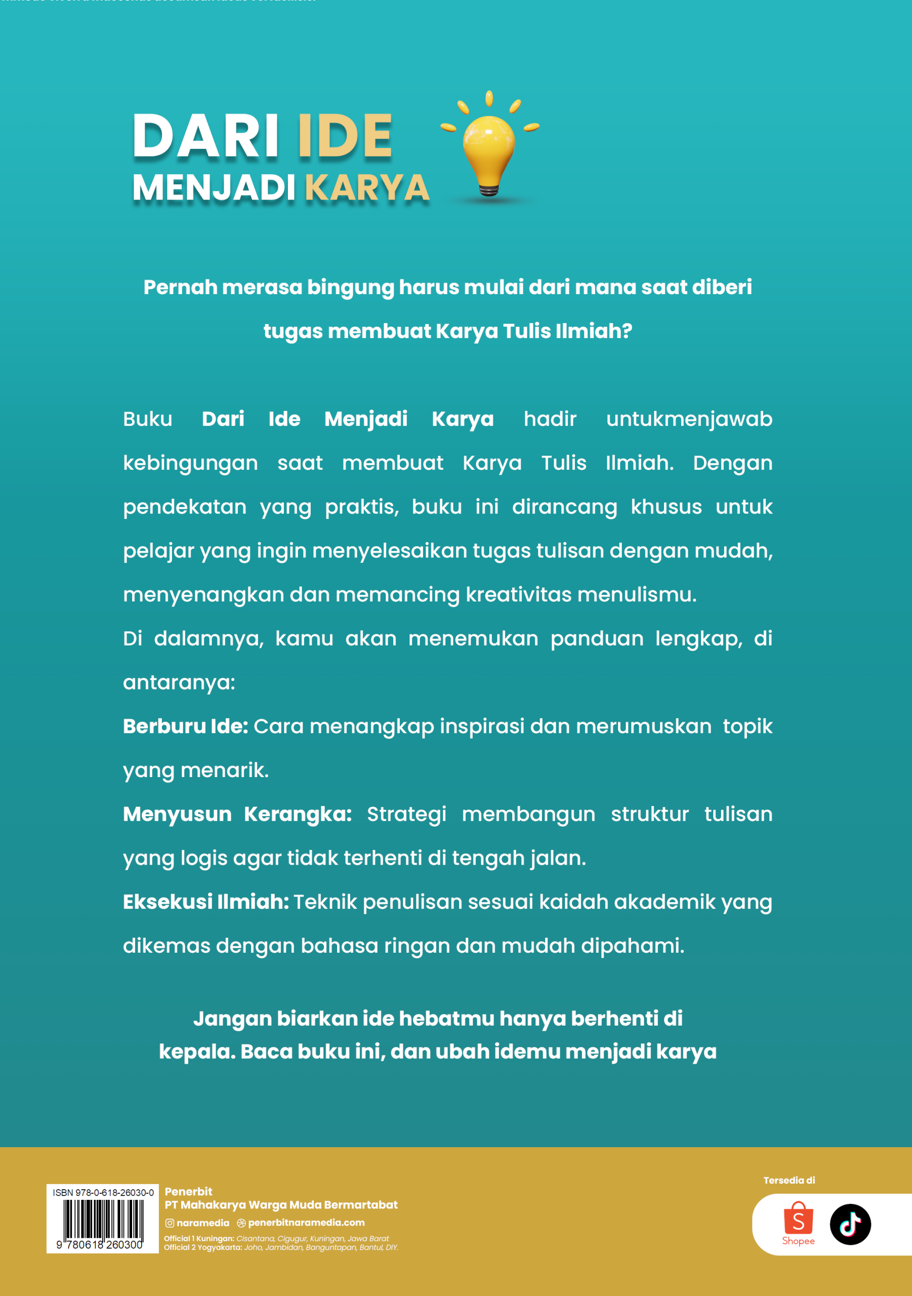 DARI IDE MENJADI KARYA: Panduan Karya Tulis Ilmiah untuk Pelajar Kreatif - Image 2